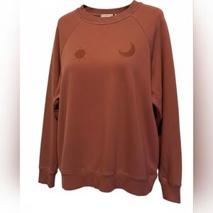 NWT - Jackson Rowe • Oversized Sun and Moon Crewneck Sweater - S